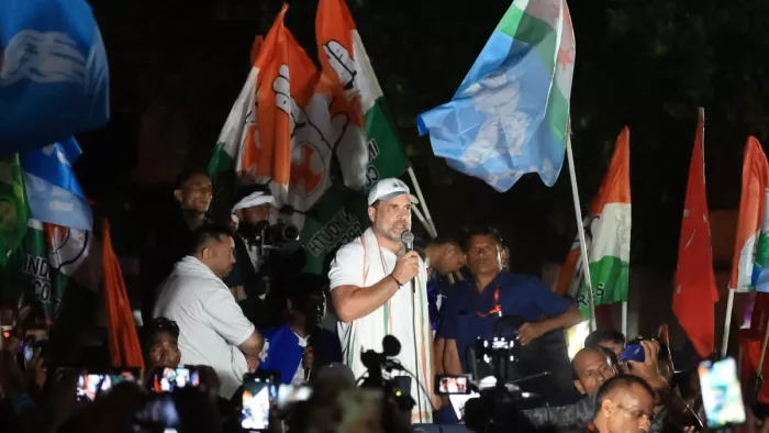 Bihar Politics: Rahul shines the face of Congress in the Grand Alliance with a simple movement, the election of the Bihar meeting watching -Congress shows strength in the Bihar election 2025 to Rahul Gandhiis -Kieser Adhikar Yatra