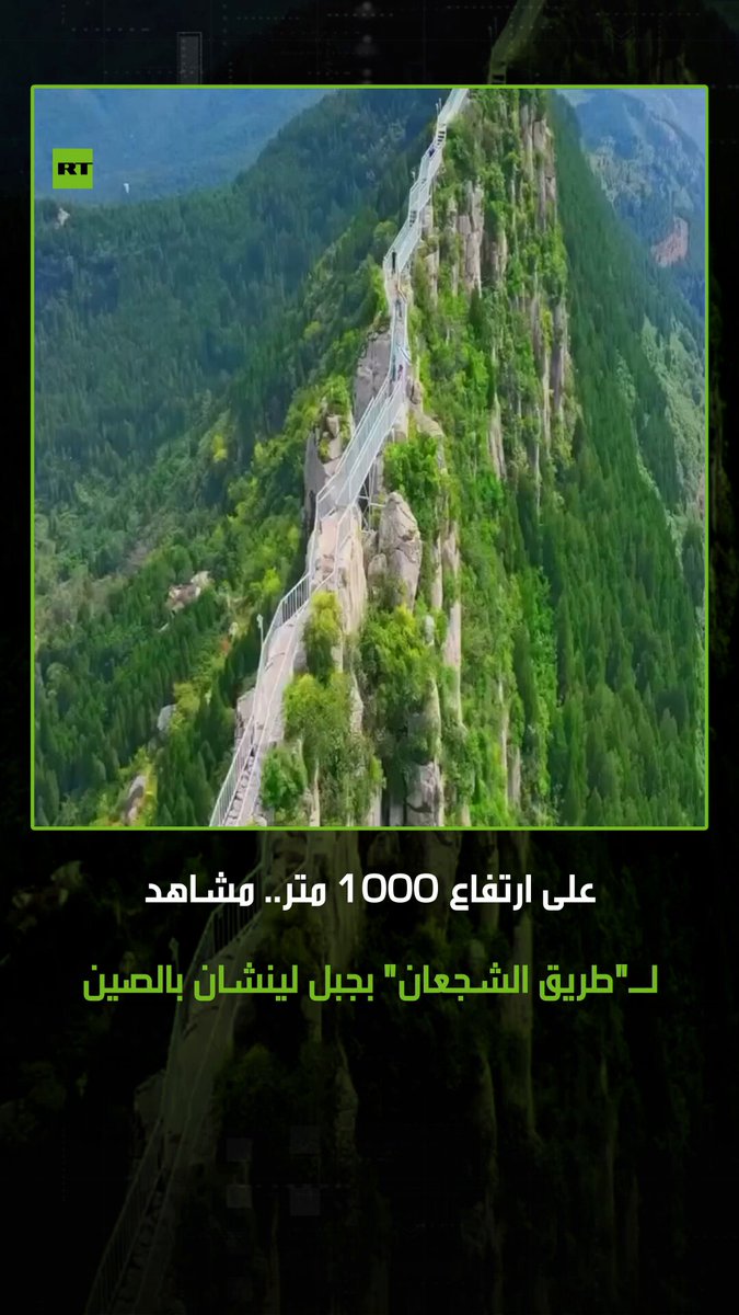 يطلق عليه أسم “طريق الشجعان”.. مشاهد لجبل لينشان في الصين، الذي يعكس جمالا طبيعيا، حيث ترتفع…