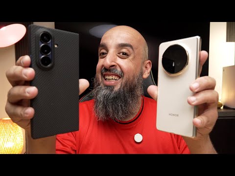 HONOR Magic V5 vs Galaxy Z Fold 7: أفضل معركة هواتف قابلة للطي! | أي واحد تختار؟ #تقنية