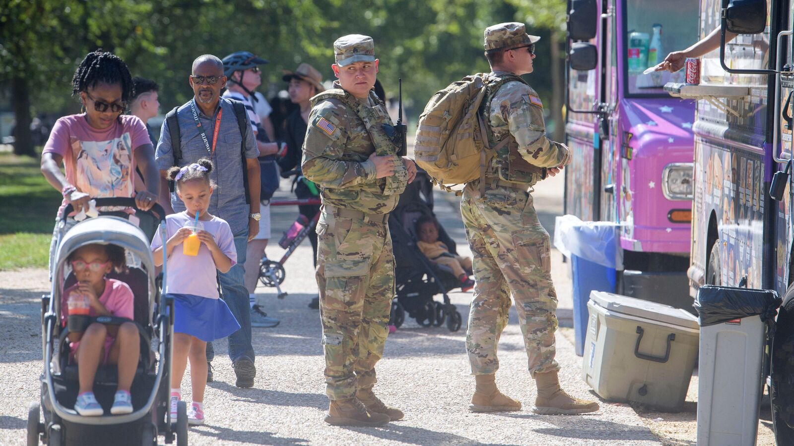 Why does Donald Trump look at Chicago for military deployment to LA, Washington?