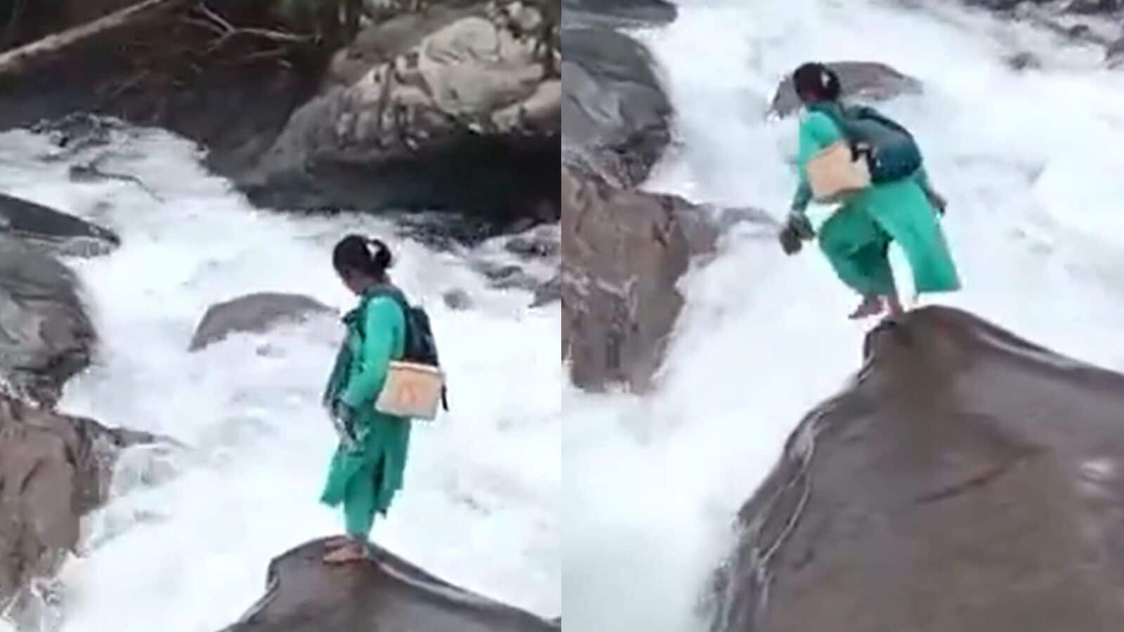 Himachal Nurse ventures life, jumps over Raging River to vaccinate newborn vaccination: ‘I was worried about the baby’ | Viral video