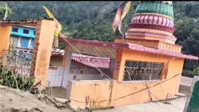 Chamoli CloudBurst: God’s miracle in Tharali, debris from all around; The Pagode has risen- Chamoli Cloudburst Miraaculous Escape or Bidaleshwar Temple