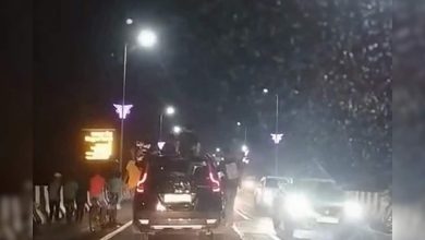 Stunts of SUV on the longest fly of the MP, traffic rules fly, video -viral