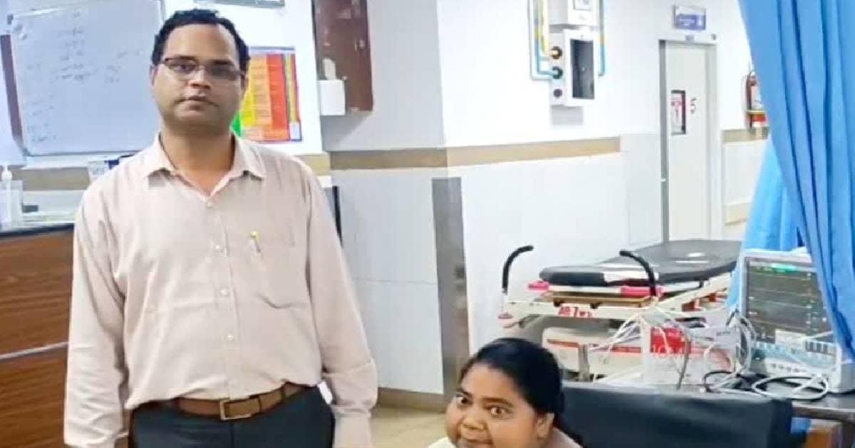 Heart failure, liver cirrhosis, weight 146 kg, 44 -year -old woman when Aiims arrived ….