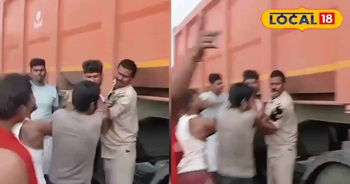 Godda Viral Video: Bump with ASI of truck drivers on the Middle Road! This reason came out