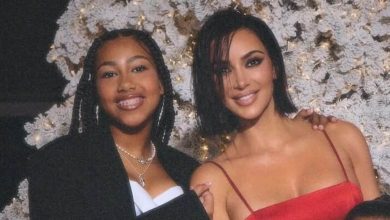Northwest stuns in fat corset-inspired appearance during the meal of Rome with the mother Kim Kardashian, who has sparkle