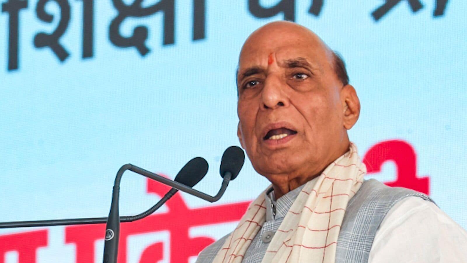 India never even attacked a country, believed in appropriate response when safety was threatened: Rajnath Singh