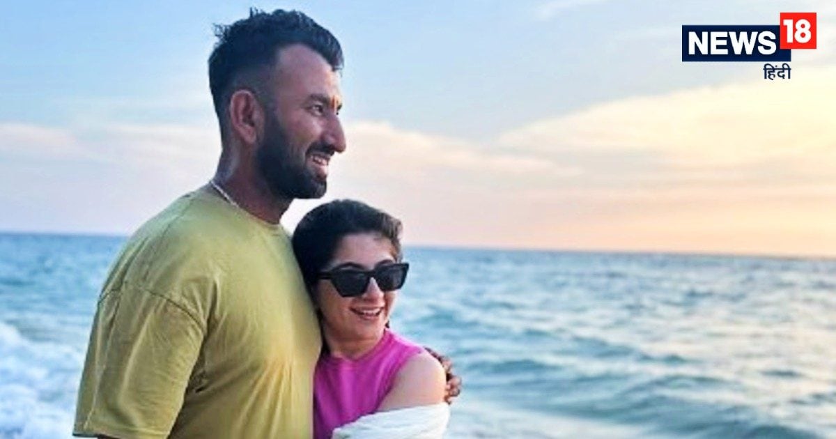 Cheteshwar Pujara, along with a 6 -month -old girl, told his wife to leave