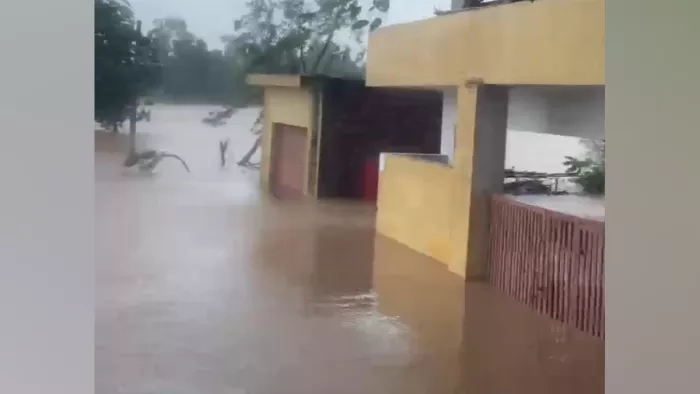 Heavy rain in Jammu was drowned by town