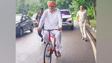 Cabinet Minister Shyam Singh Rana, who reached the meeting after cycling, gave a special message to the youth – Cabinet Minister Sinam Singh Rana reached the meeting of the meeting through cycling a special message to the youth