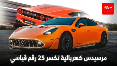 مرسيدس تحطم 25 رقماً قياسياً للسيارات الكهربائية في إنجاز غير مسبوق
