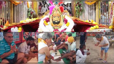 Ramdevi asked Sevadar made by the London businessman, pressed the feet of pedestrians, farm Bhandara, see how a miracle happened after meeting a baby in the footage