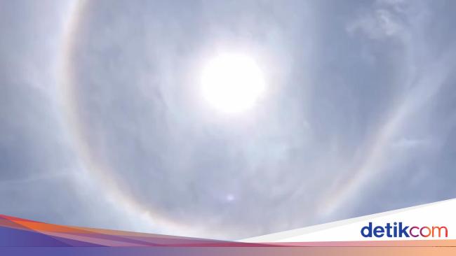 The Halo Sun phenomenon appears in the air of depok, this is the explanation of BMKG