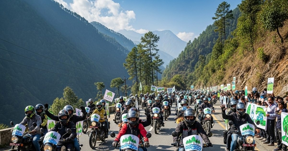 Ambala News: 115 bikes, 230 riders and 25 days travel! This unique mission of ambala that saves the environment