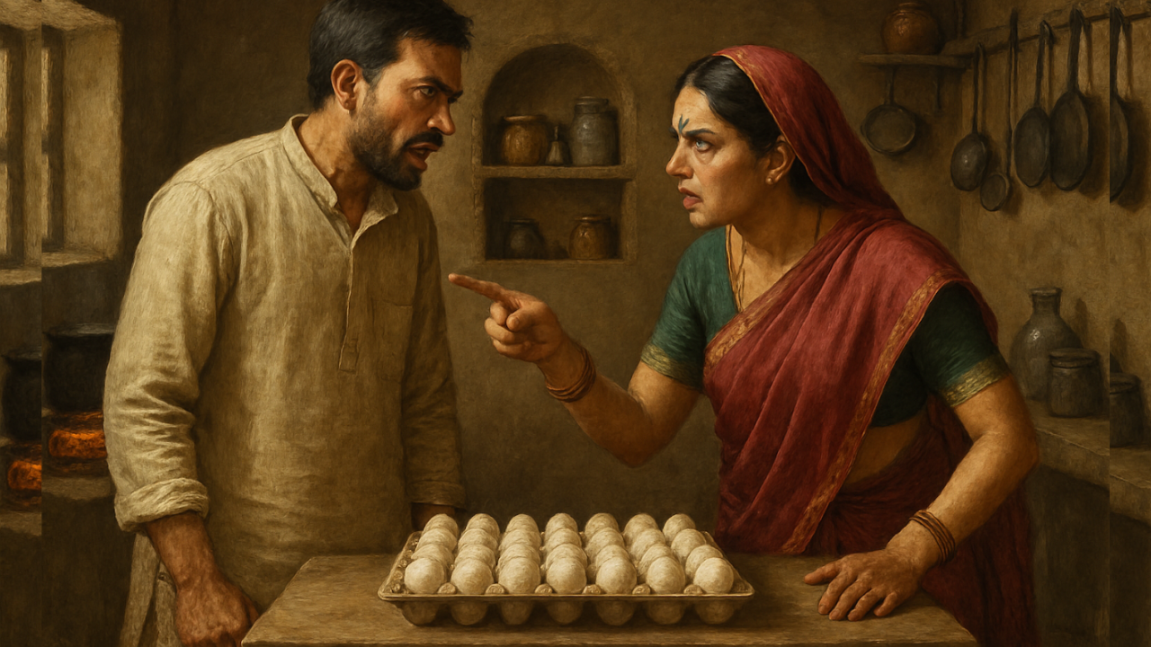 Question for egg curry at the festival, woman said- not today … man took this horrible step as soon as he heard