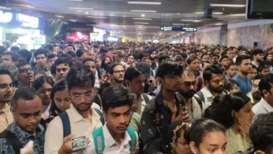 Thousands of passengers upset on the yellow line of Delhi Metro gathered at these stations, including Kalkaji – Delhi Metro Yellow Line disrupted due to technical problems