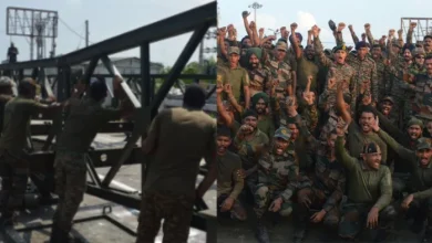 The Indian army charisma in Jammu, the traffic has been restored by making a broken bridge on Tawi River within 12 hours -Jammu News Army Builds Bridge over Tawi -River within 12 hours of traffic recovery