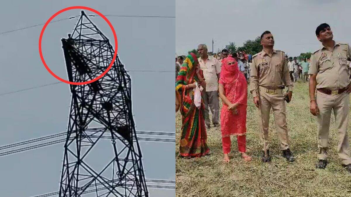Crazy Brother -In -Law in love with 33,000 volts by climbing high -voltage drama, viral video will fly senses