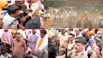 We will move until then, and maratha protesters sit on the road in front of BMC; What happens in mumbai
