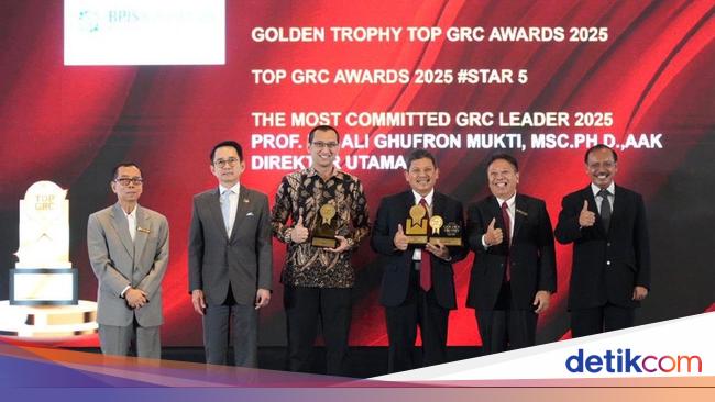 GRC implementation is considered better, BPJS Health Boyong Golden Trophy 2025