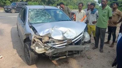 Sitapur News: Son’s death in a strong collision between car and bicycle, Father’s condition critically – Motor accident on highway kills the father’s injury in Sitapur.
