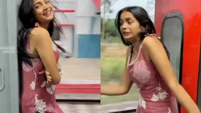 “Didi sees Yamraj in a second …” The pulley must be made heavy in the moving train, the soul will tremble after watching the viral video