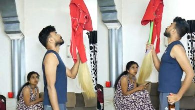 This lovely video of man and woman has become a sensation on social media, you will also say: ‘Prabhu gives such a naive woman to all’