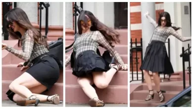 “كعب الجزمة اتكسر” .. نجمة تتعرض لموقف محرج أثناء تصوير فيلمها الجديديديديcing – ryan