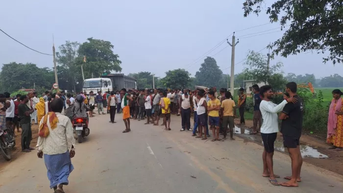 Irregular dumper crushed the BJP leader in Patna, angry people stuck NH -139 -former BJP leader who was crushed in Paliganj to death