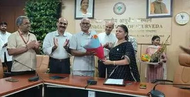 Delhi: Prof. Pradeep Kumar Prajapati took over as director of the All India Ayurveda Institute