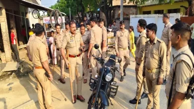 The police performed in the Gandhi camp of Rohtak
