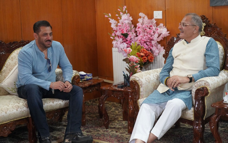 Salman Khan meets Ladakh Ladakh -Governor Kavinder Gupta