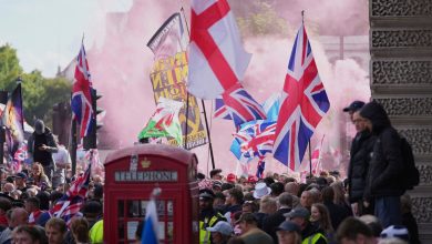 25 police officers injured in violent clashes during the anti-immigration rally in London, arrested several protesters