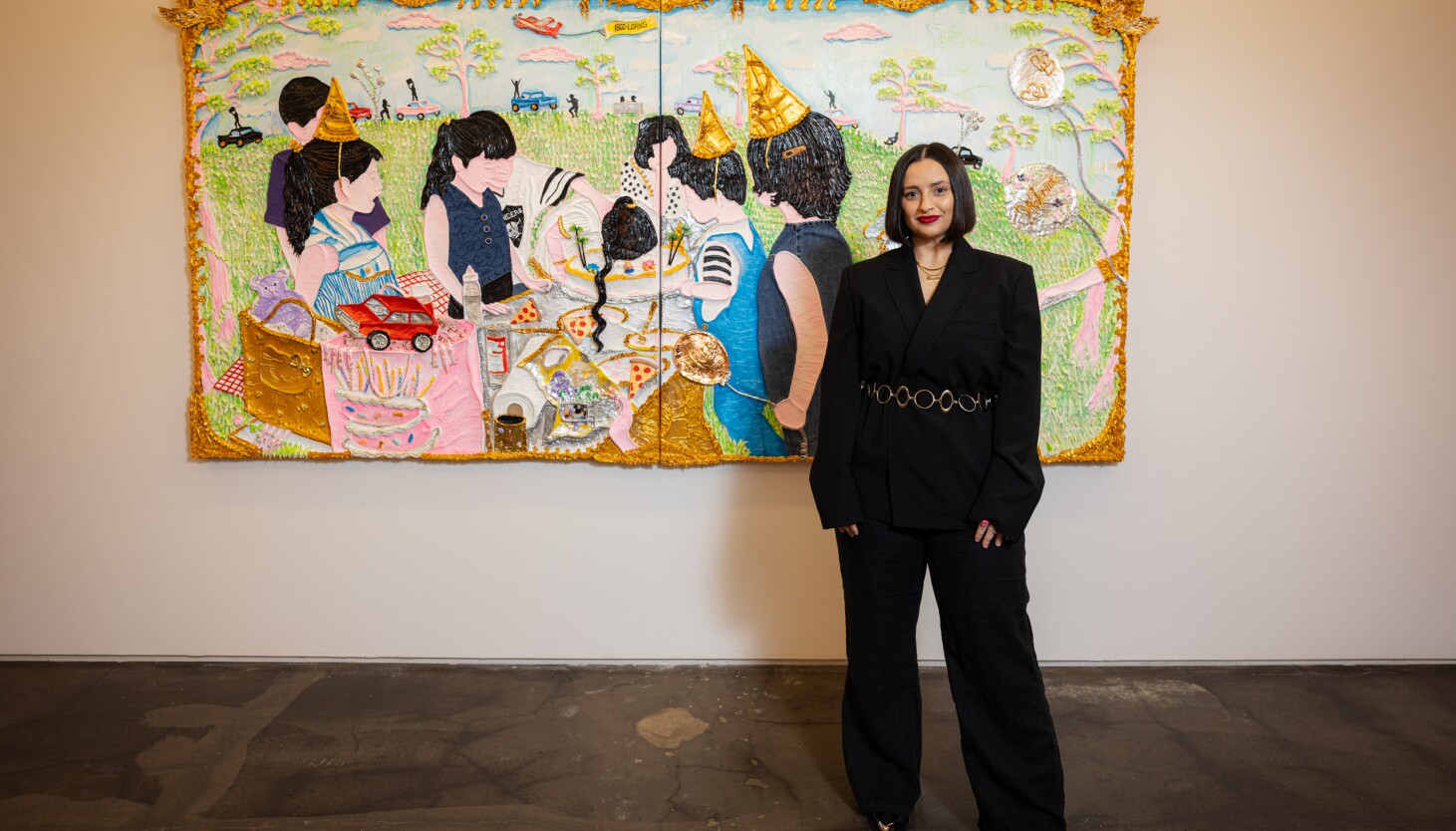 in-yvette-mayorga’s-artwork,-a-textured-canvas-of-first-generation-existence-in-chicago
