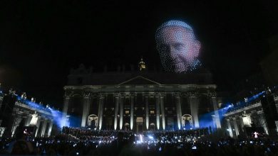 Vatican Sky Transformed: Epic Drone Show Projects Pope Francis, Virgin Mary & Michelangelo Icons | Watch