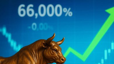 Shares of shares yielded less than £ 20, 66,000% in 5 years! 9% jumped from results