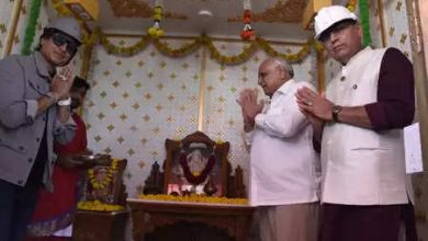 Chief Minister Bhupendra Bhai Patel and Vivek Oberoi Visit Umia Dham Temple