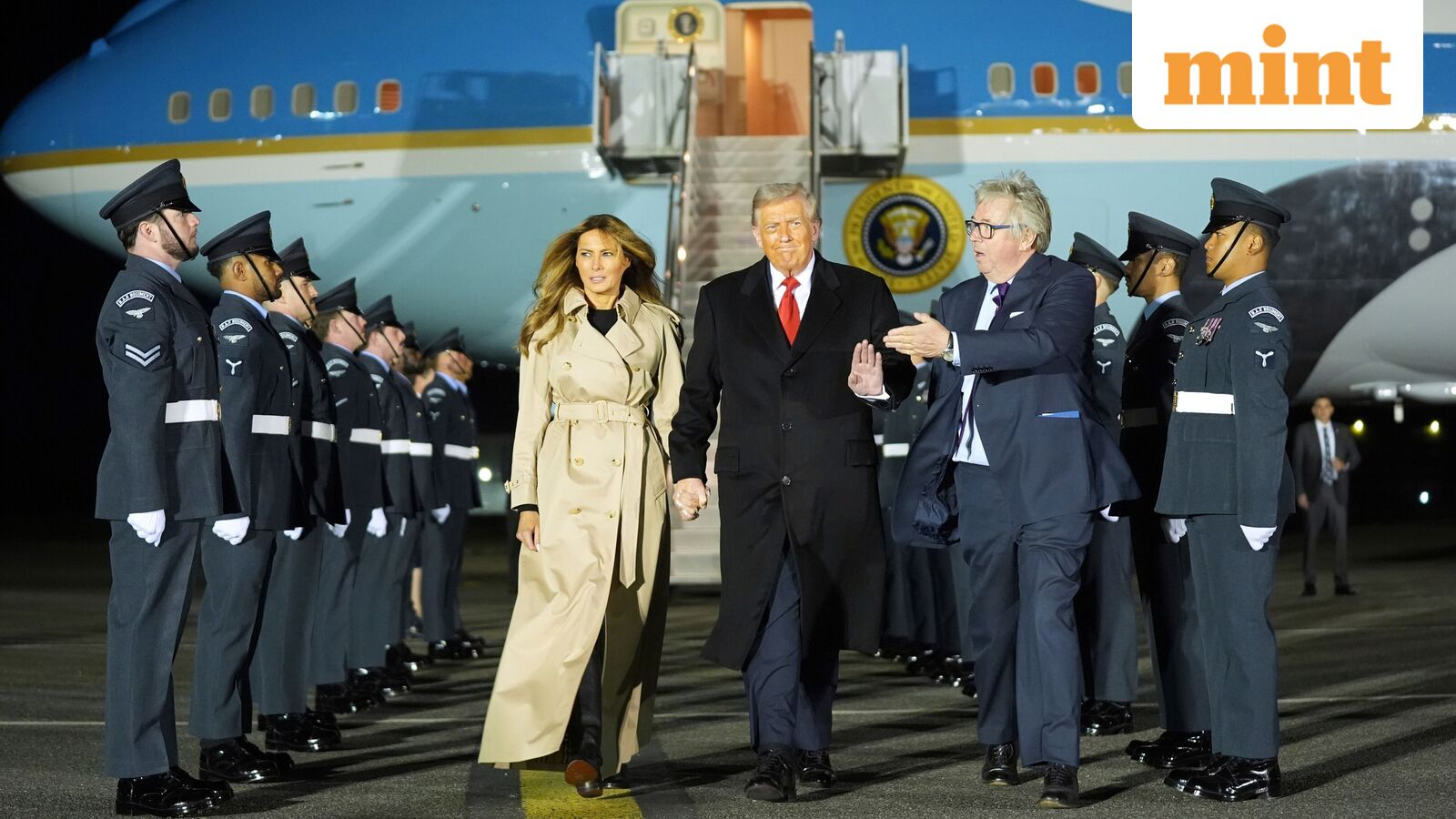 US President Donald Trump, wife Melania arrives in the UK for second state visit