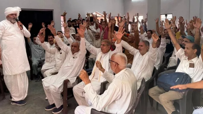 UER 2: Heavy resentment among farmers on toll taxes, 360 Khap Head made this big announcement – ncr uer 2 toll tax protest Palan 360 khap call calls for dehat blockade