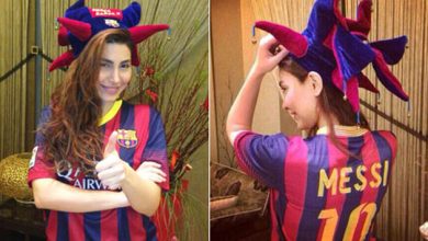 يارا تحتفل بفوز برشلونة – ryan