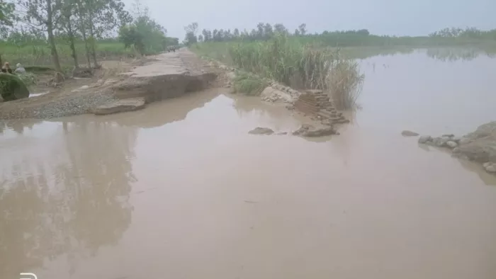 The water level of the Ganges rose again in Bijnor, water reached the towns; Farm -barn completely underwater -rising ganga water levels treten -towns in bijnor