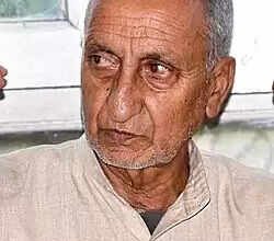 The separatist leader Abdul Ghani Bhat of Jammu and Kashmir died at the age of 90