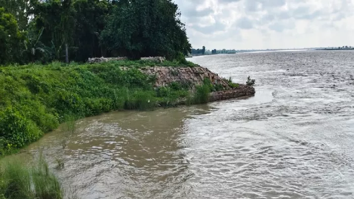 Basti flood warning: pressure on the shore due to rain, alert remains the increased water level of the river -Saryu -River water level rides above the danger brand flood warning iside basti news