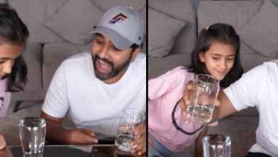 Lion in the field, daughter before the daughter … Rohit Sharma was given to all four