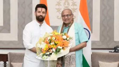 Jayant Chaudhary and Chirag Paswan Meet Vice President Radhakrishnan
