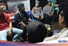 Serang police chief participated in patrolling and gave this message to residents