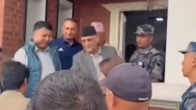Former Prime Minister Oli, who is first seen after ten days of protests in Nepal, cuts his life into rented home