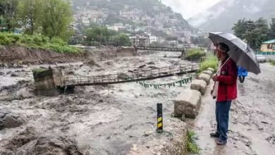 Heavy destruction as a result of Cloud Burst in Kinnraur, Himachal