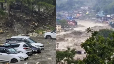 The destruction of nature is not to stop, horrible devastation due to Cloudburst in Kinnraur, Himachal, swept away vehicles – Cloudburst in Kinnaur Flash floods causes havoc in the town of Thach