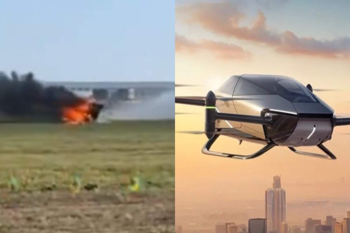 Cars flying in the air during the practice of the Chinese Air Show, see the world’s first EvTol air in the air in viral video